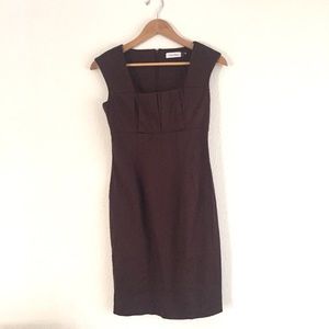 Calvin Klein Chocolate Brown Dress Size 2